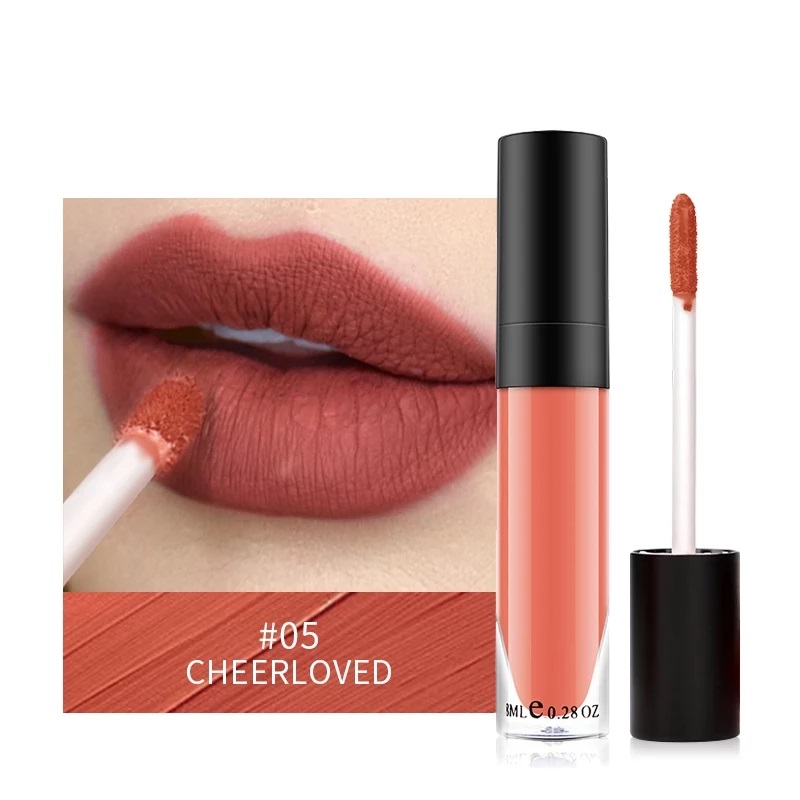 1pcs matte Sexy Matte Lipstick lipgloss Waterproof Long Lasting Gloss Beauty makeup lip gloss fashion lip