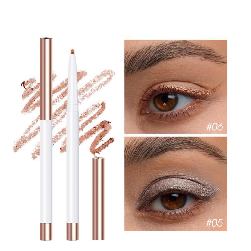12Colors Glitter Shimmer Eyeshadow Eyeliner Pencil Lasting Pigment Highlighter Shadows Stick Makeup Women Cosmetic TSLM1