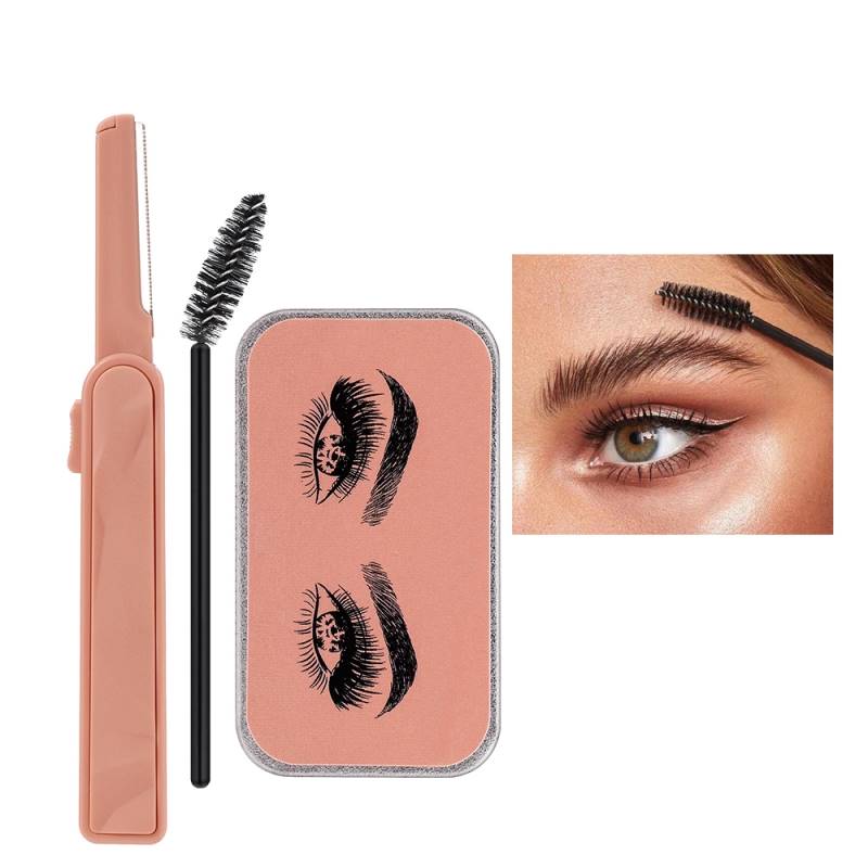 Eyebrow Soap Brow Sculpt Lift Brow Styling Soap Waterproof Long Lasting Eyebrow Gel Pomade Eyebrow Soap Wax With Trimmer
