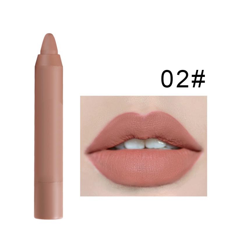 12 Colors Velvet Matte Lipsticks Pencil Waterproof Long Lasting Sexy Red Lip Stick Non Stick Cup Makeup Lip Tint Pen Cosmetic