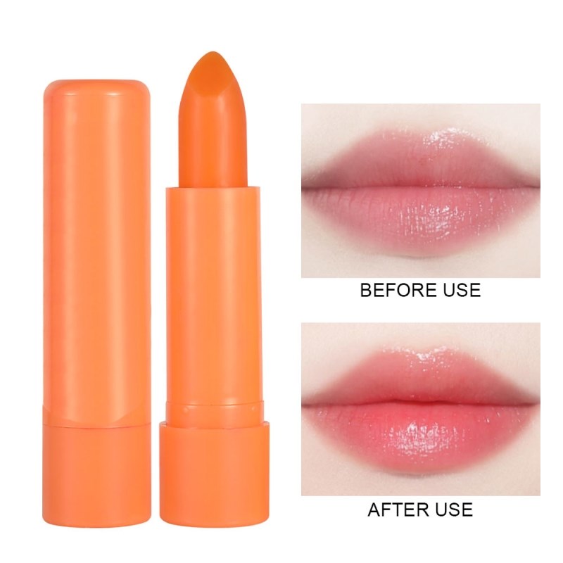 Natural Temperature Color Changing Lipstick Moisturizing Moist Sweet Cute Peach Jelly Lip Gloss Lip Makeup Maquillaje TSLM1