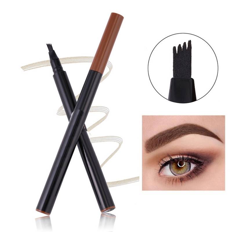 Microblading Eyebrow Tattoo Pen Waterproof Fork Tip Sketch Enhancer Eye Brow Pencil Makeup Tool MA