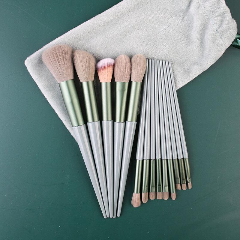 13pcs Professional Makeup Brush Set Soft Fur Beauty Highlighter Powder Foundation Concealer Multifunctional Cosmetic Tool Makeup