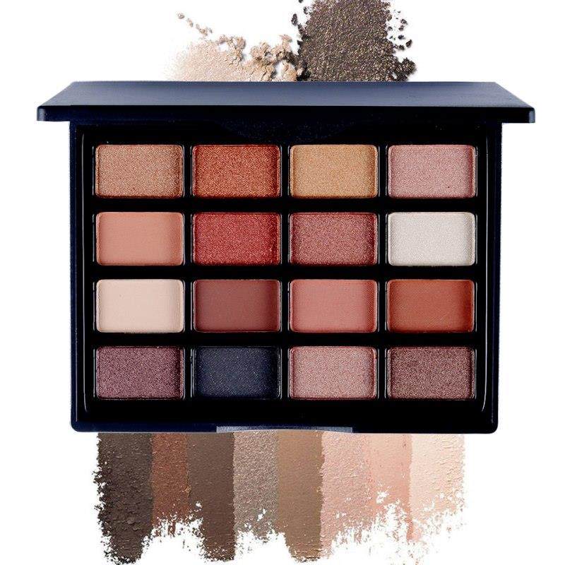 16 Color Natural Makeup Eyeshadow Palette Nude Eyeshadow Matte Eye Wing Cosmetic Glamor Eye Shadow Glitter Pigment Set