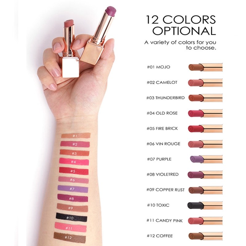 11 Color Make Up Liquid Lipstick Waterproof Mate Red Lip Long Lasting Ultra Matte Lip Gloss Black Blue Lipstick Lip Makeup TSLM1