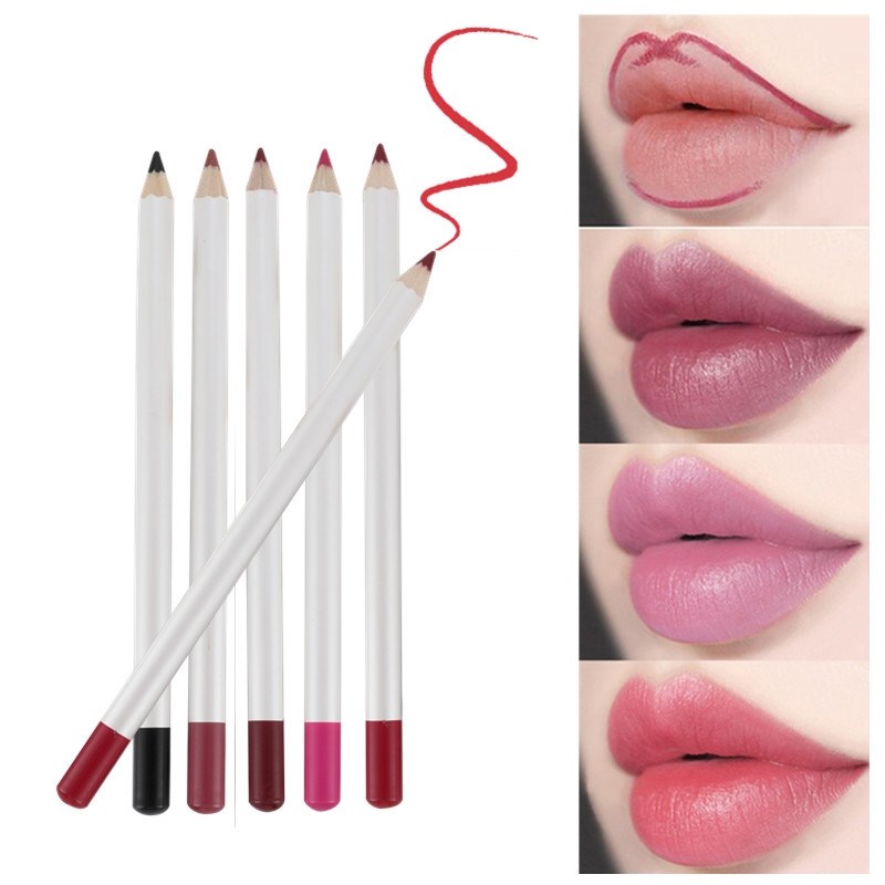 3 In 1 Lip Liner Waterproof Matte Lipstick Pen Lady Charming Lip Liner Contour Makeup Soft Lipstick Tool Maquiagem TSLM1