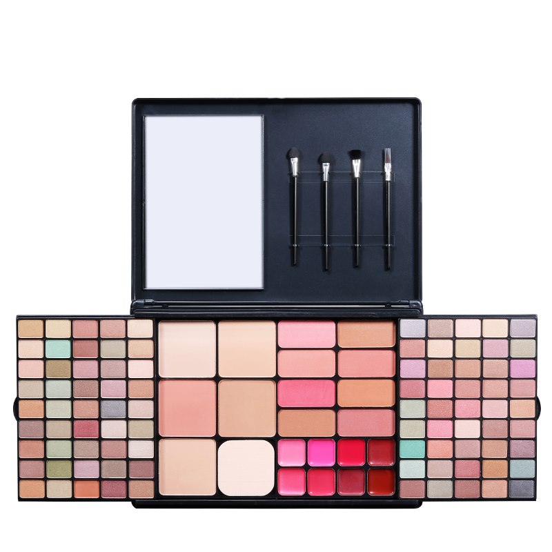 Full 112 Color Eyeshadow Palette Blush Lip Gloss Concealer Kit Beauty Makeup Set,All in One Makeup Kit with Mirror
